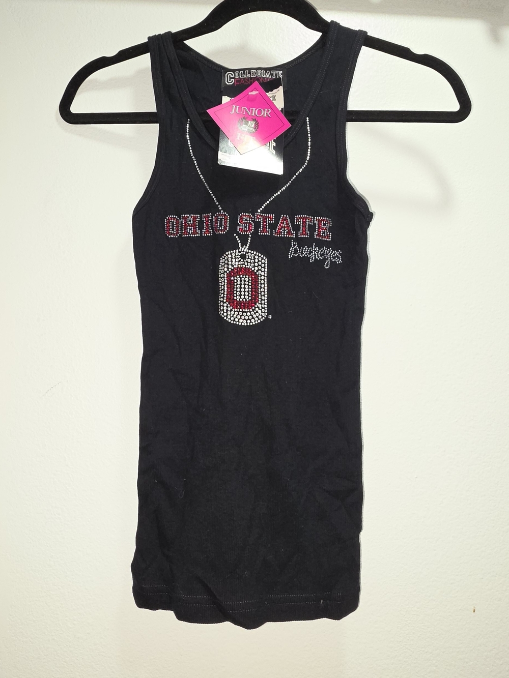 Black Ohio State Buckeyes Tank Top